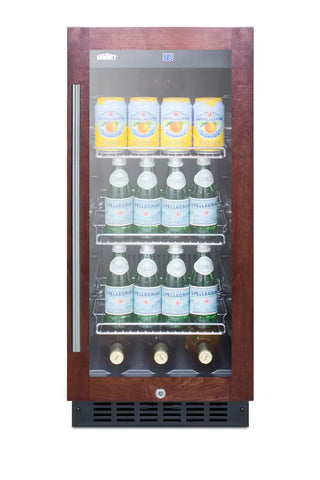 Summit SCR1536BGPNR 15" Wide Built-In Beverage Center with Panel-Ready Door, 2.45 cu.ft.,  (Panel Not Included) 