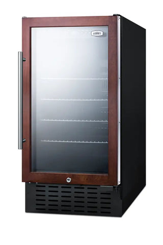 Summit SCR1841BPNR 18" Wide Built-In Beverage Center with Panel-Ready Door Trim, 2.7 cu.ft., (Panel Not Included)