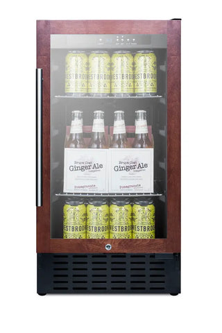 Summit SCR1841BPNR 18" Wide Built-In Beverage Center with Panel-Ready Door Trim, 2.7 cu.ft., (Panel Not Included)