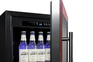 Summit SCR1841BPNR 18" Wide Built-In Beverage Center with Panel-Ready Door Trim, 2.7 cu.ft., (Panel Not Included)