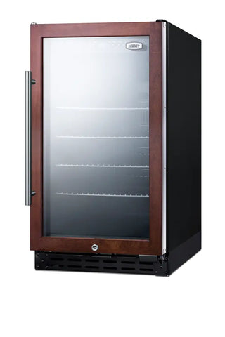 Summit SCR1841BPNRADA 18" Wide ADA Height Built-In Beverage Center with Panel-Ready Door Trim, 2.7 cu.ft., (Panel Not Included) 