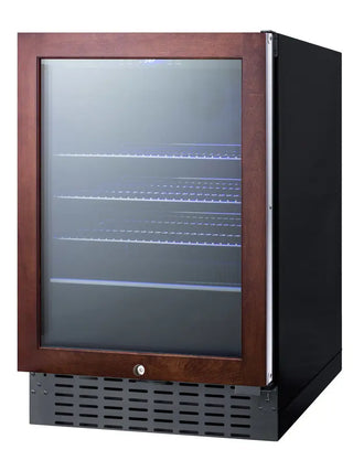 Summit SCR2466BPNR 24" Wide Built-In Beverage Cooler with Panel-Ready Door Trim, Dual-Purpose Design, (Panel Not Included) 