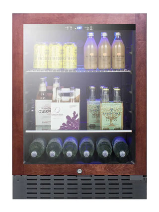 Summit SCR2466BPNR 24" Wide Built-In Beverage Cooler with Panel-Ready Door Trim, Dual-Purpose Design, (Panel Not Included) 