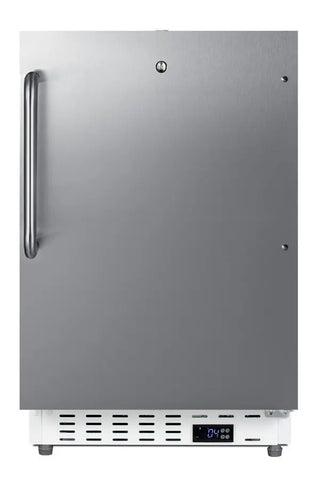Summit SCR504SSTBADA 21" Wide ADA Height Built-In Commercial All-Refrigerator with Stainless Steel Door, 3.32 cu.ft.