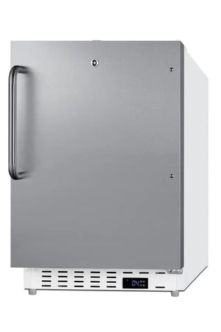 Summit SCR504SSTBADA 21" Wide ADA Height Built-In Commercial All-Refrigerator with Stainless Steel Door, 3.32 cu.ft.