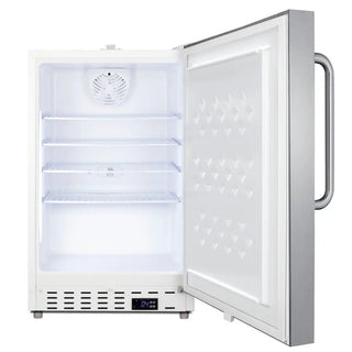 Summit SCR504SSTBADA 21" Wide ADA Height Built-In Commercial All-Refrigerator with Stainless Steel Door, 3.32 cu.ft.