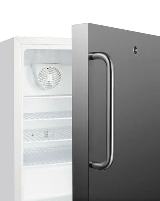 Summit SCR504SSTBADA 21" Wide ADA Height Built-In Commercial All-Refrigerator with Stainless Steel Door, 3.32 cu.ft.