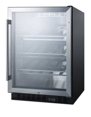 Summit SCR600BGLDTPUBADA 24" Wide Single Zone Built-In Commercial Beverage Cellar, 5.0 cu.ft.
