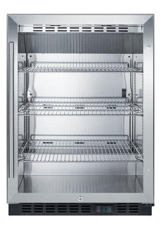 Summit SCR610BLCSS 24" Wide Built-In Beverage Center with Stainless Steel Wrapped Cabinet, 5.0 cu.ft.