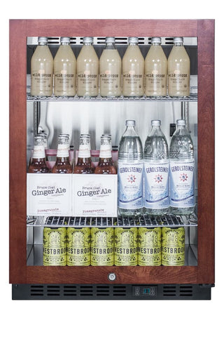Summit SCR610BLPNR 24" Wide Built-In Beverage Center with Panel-Ready Door, 5.0 cu.ft.,  (Panel Not Included)