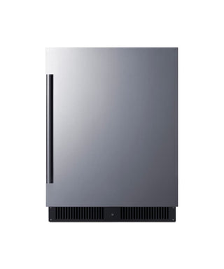 Summit SCR610BLSD 24" Wide Built-In Beverage Center with Solid Stainless Steel Door, 4.88 cu.ft.