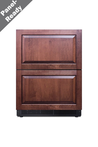 Summit SDHDR2446PNR 24" Wide 2-Drawer All-Refrigerator, Panel-Ready (Panel Not Included), 3.4 cu.ft.
