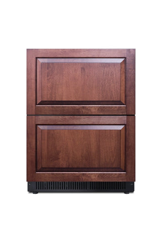Summit SDHDR2446PNR 24" Wide 2-Drawer All-Refrigerator, Panel-Ready (Panel Not Included), 3.4 cu.ft.