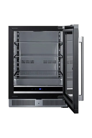 Summit SDHG2443 24" Wide Built-In Beverage Center, 3.5 cu.ft., Glass Door