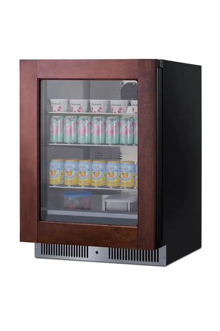 Summit SDHG2443PNR 24" Wide Built-In Beverage Center, Glass Panel-Ready Door, 3.5 cu.ft, (Panel Not Included)