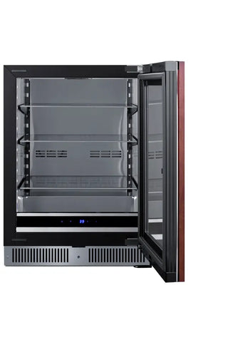 Summit SDHG2443PNR 24" Wide Built-In Beverage Center, Glass Panel-Ready Door, 3.5 cu.ft, (Panel Not Included)