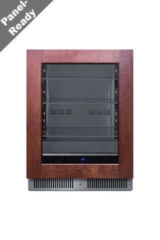Summit SDHG2443PNRLHD 24" Wide Built-In Beverage Center, 3.5 cu.ft., Glass Panel-Ready Door, Left Hand Door Swing, (Panel Not Included)
