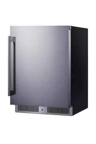 Summit SDHR2444 24" Wide Built-In All-Refrigerator, 3.3 cu.ft., Stainless Steel Door