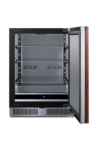 Summit SDHR2444PNR 24" Wide Built-In All-Refrigerator, Stainless Steel Panel-Ready Door, 3.1 cu.ft. (Panel Not Included)