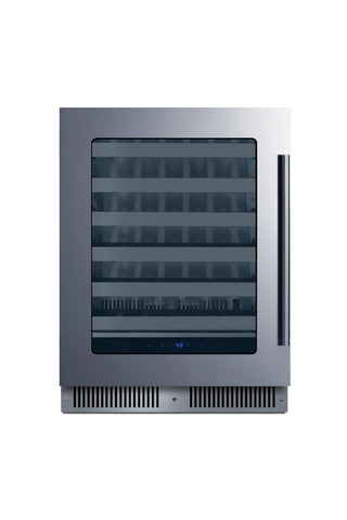 Summit SDHW2442LHD 24`` Wide Built-In Beverage Cellar, 3.25 cu.ft., Left Hand Door