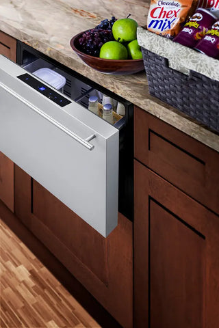 Summit SDR241OS 24" Wide Built-In Outdoor Drawer Refrigerator (Panel Not Included), 2.0 cu.ft.