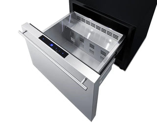 Summit SDR241OS 24" Wide Built-In Outdoor Drawer Refrigerator (Panel Not Included), 2.0 cu.ft.