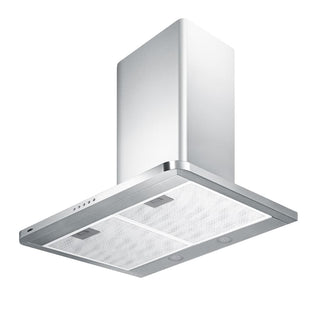 Summit SEH3630SS 30" Wide Wall-Mounted Range Hood with Push Button Controls in Stainless Steel