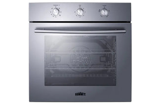 Summit SGW244SSLP 24" Wide LP Gas Wall Oven with Convection and Rotisserie in Stainless Steel