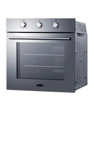 Summit SGW244SSLP 24" Wide LP Gas Wall Oven with Convection and Rotisserie in Stainless Steel