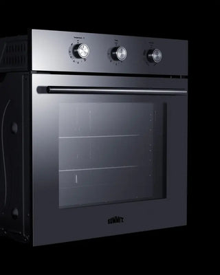Summit SGW244SSLP 24" Wide LP Gas Wall Oven with Convection and Rotisserie in Stainless Steel