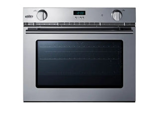 Summit SGWOGD27 27" Wide Gas Wall Oven Made in Italy with Convection in Stainless Steel