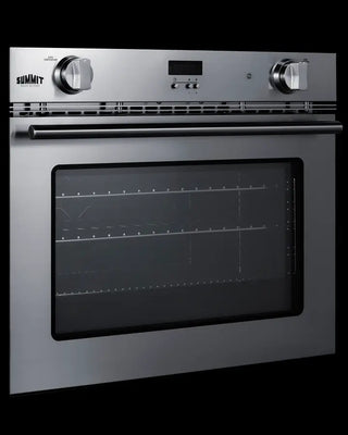 Summit SGWOGD27 27" Wide Gas Wall Oven Made in Italy with Convection in Stainless Steel