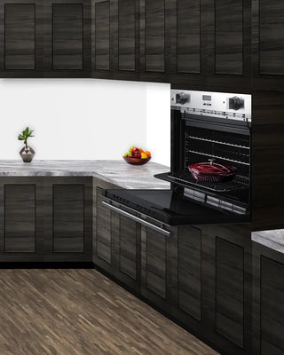 Summit SGWOGD27 27" Wide Gas Wall Oven Made in Italy with Convection in Stainless Steel