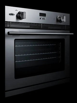 Summit SGWOGD30 30" Wide Gas Wall Oven Made in Italy with Convection in Stainless Steel