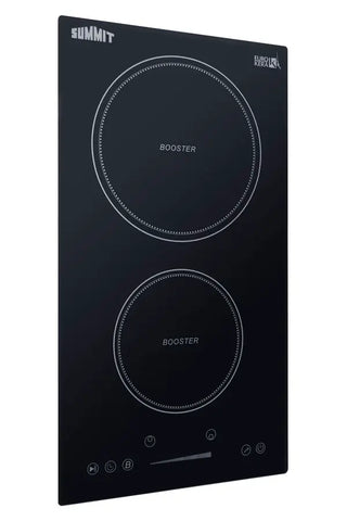 Summit SINC2B230B 12" Wide 208-240V 2-Zone Induction Cooktop, ENERGY STAR Certified