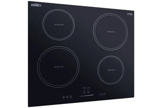 Summit SINC4B241B 24" Wide 4-Zone 208-240V Induction Cooktop ENERGY STAR Certified in Black Glass