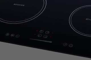 Summit SINC4B241B 24" Wide 4-Zone 208-240V Induction Cooktop ENERGY STAR Certified in Black Glass