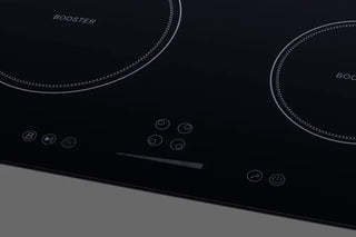 Summit SINC4B241B 24" Wide 4-Zone 208-240V Induction Cooktop ENERGY STAR Certified in Black Glass