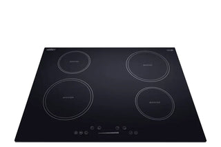 Summit SINC4B301B 30" Wide 4-Zone 208-240V Induction Cooktop in Black Glass