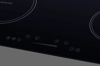 Summit SINC4B301B 30" Wide 4-Zone 208-240V Induction Cooktop in Black Glass