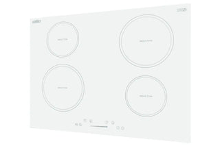 Summit SINC4B302W 30" Wide 4-Zone 208-240V Induction Cooktop in White EuroKera Glass