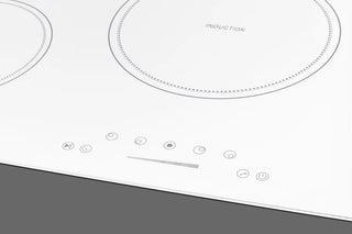 Summit SINC5B36W 36" Wide 5-Zone 208-240V Induction Cooktop in White EuroKera Glass