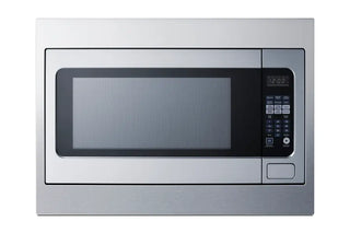 Summit SMBI27TK27 27" Wide Built-In Microwave with Trim Kit Included in Stainless Steel