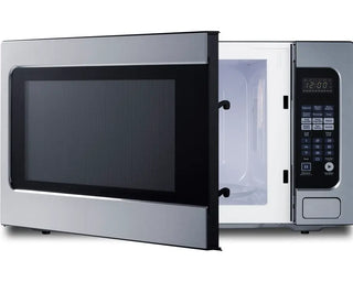 Summit SMBI27TK27 27" Wide Built-In Microwave with Trim Kit Included in Stainless Steel