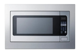 Summit SMBI27TK30 30" Wide Built-In Microwave with Trim Kit Included in Stainless Steel