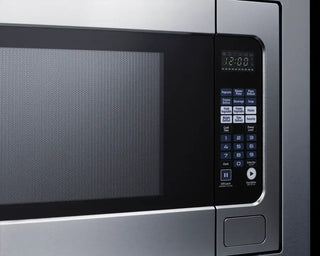Summit SMBI27TK30 30" Wide Built-In Microwave with Trim Kit Included in Stainless Steel