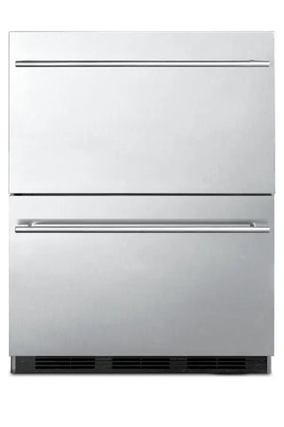 Summit SP6DBS2D7ADA 24" Wide ADA Height 2-Drawer All-Refrigerator with Stainless Steel Construction, 3.1 cu.ft.