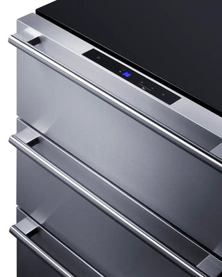 Summit SP6DS3DOS 24" Wide Built-In 3-Drawer Outdoor All-Refrigerator in Stainless Steel, 4.9 cu.ft.