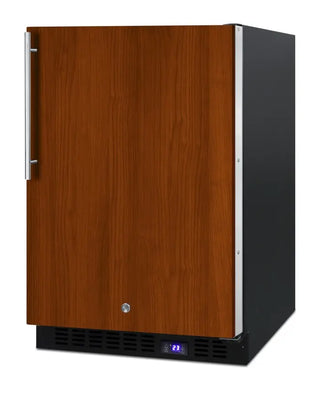 Summit SPFF51OSIF 24" Wide Outdoor All-Freezer, Black Cabinet, Frost-Free, 4.72 cu.ft. (Panel Not Included)