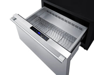 Summit SPHC30 30" Wide Convertible Drawer Refrigerator - Warming Cabinet in Stainless Steel, 2.4 cu.ft.